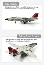 F-14 Tomcat Carrier-Based Fighter Aircraft Model 1:72 Scale - Image 22
