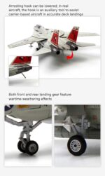 F-14 Tomcat Carrier-Based Fighter Aircraft Model 1:72 Scale - Image 25
