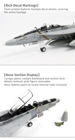 F/A-18 Hornet Carrier-Based Multirole Fighter Model 1:72 Scale - Image 9