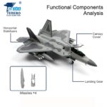 F-22 Raptor Stealth Air Superiority Fighter Model 1:72 Scale - Image 4