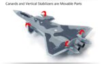 J-20 Mighty Dragon Stealth Fighter Model 1:144 Scale - Image 11