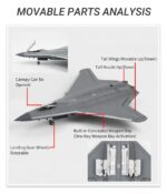 J-50 Stealth Fighter Aircraft Model 1:72 Scale - Image 7