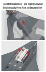 J-36 Tailless Stealth Aircraft Display Model 1:100 Scale - Image 8