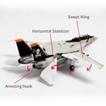 F-14 Tomcat Carrier Fighter Display Model 1:100 Scale - Image 7