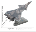 J-20 Mighty Dragon Stealth Fighter Aircraft Model 1:72 Scale - Image 7