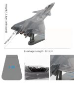 J-20 Mighty Dragon Stealth Fighter Display Model 1:100 Scale - Image 4