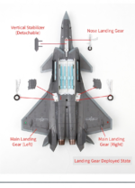 Chengdu J-20 Mighty Dragon Stealth Fighter Model 1:48 Scale - Image 19