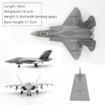 J-35A Stealth Fighter Aircraft Display Model 1:100 Scale - Image 6