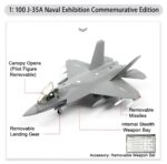 J-35A Stealth Fighter Aircraft Display Model 1:100 Scale - Image 7