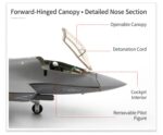 J-35A Stealth Fighter Aircraft Display Model 1:100 Scale - Image 9